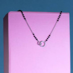 Infinity Circles Silver Mangalsutra